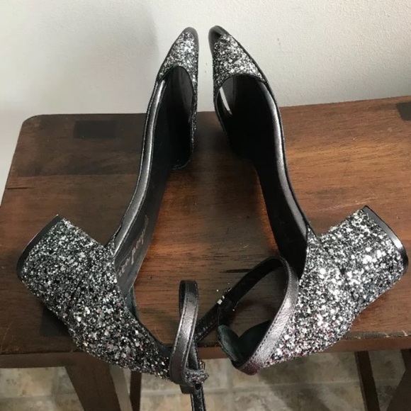 Free People Marigold Silver Glitter Sandals 39/9. - Picture 6 of 8